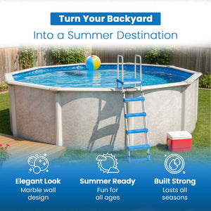 Aquarian Phoenix 18ft x 52in Above Ground Pool w/ Filter, Ladder, Liner, Skimmer