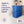 Homz 32 Gallon Standard Plastic Storage Container with Secure Lid, Blue, 2 Pack