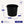 Homz 17 Gal Plastic Open Storage Round Utility Tub with Handles, Black (2 Pack)