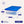 Homz 28 Qt Snaplock Clear Plastic Storage Container Bin with Lid, Blue (2 Pack)