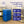 Homz 32 Gallon Standard Plastic Storage Container with Secure Lid, Blue, 2 Pack