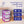 Homz Plastic 3 Drawer Medium Storage Container Tower, Purple Frame (2 Pack)
