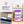 Homz Plastic 3 Drawer Medium Storage Container Tower, Clear Drawers/Purple Frame