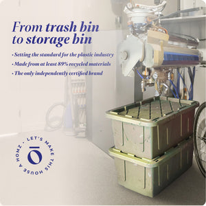 HOMZ Durabilt 27 Gallon Heavy Duty Storage Tote with Lid, Green Camo (4 Pack)