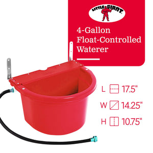 Little Giant FW16RED 4G Auto Float Controlled Water Livestock Trough (2 Pack)
