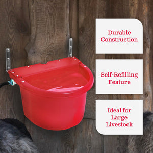 Little Giant FW16RED 4G Auto Float Controlled Water Livestock Trough (2 Pack)