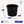 Homz 18 Gal Plastic Utility Storage Bucket Tub w/ Rope Handles, Black, (2 Pack)