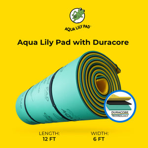 Aqua Lily Pad 12 Foot Original Water Playground Floating Foam Island, Yellow