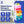 Really Useful Box Slimline 3.5 Litre Storage Tower Transparent Rainbow Drawer