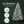 NOMA Cypress 7 ft White Multi-Color LED Pre-Lit Flocked Artificial Christmas Tree