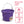 Little Giant 2 Gallon All Purpose Flat Back Plastic Bucket, Purple, (12 Pack)