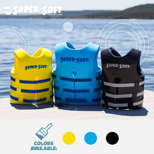 TRC Recreation Super Soft XS Life Jacket Vinyl Coated Foam Swim Vest, Yellow