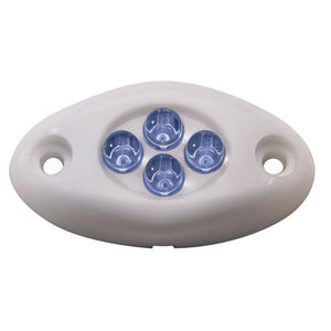 Innovative Lighting Courtesy Light - 4 LED Surface Mount - Blue LED/White Case - TRAPSKI