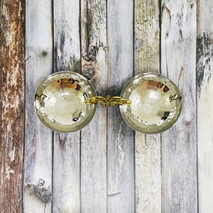 Hammered 2 Bowls with Leaf