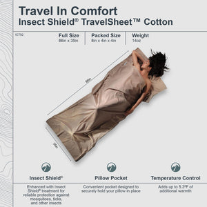 Insect Shield® TravelSheet™ Cotton - TRAPSKI