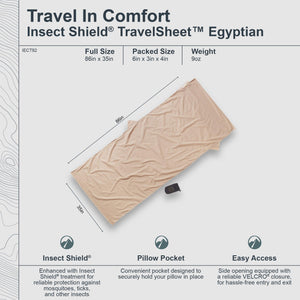 Insect Shield® TravelSheet™ Egyptian Cotton - TRAPSKI
