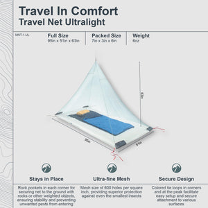 Insect Travel Net Ultralight Single - TRAPSKI