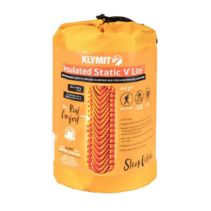 Insulated Static V Lite Sleeping Pad - Mango Orange - TRAPSKI
