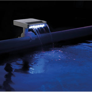 Intex 28090E Above Ground Swimming Pool 3 Colored LED Relaxing Waterfall Cascade - TRAPSKI