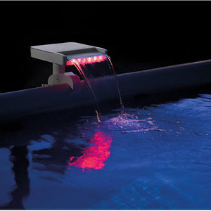 Intex 28090E Above Ground Swimming Pool 3 Colored LED Relaxing Waterfall Cascade - TRAPSKI