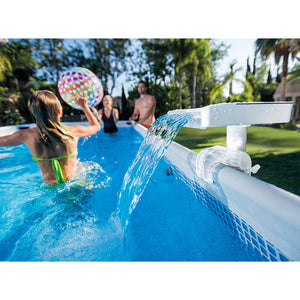 Intex 28090E Above Ground Swimming Pool 3 Colored LED Relaxing Waterfall Cascade - TRAPSKI