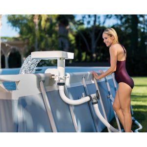 Intex 28090E Above Ground Swimming Pool 3 Colored LED Relaxing Waterfall Cascade - TRAPSKI
