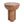 Iris Outdoor Patio Three-Legged Wood-Grain Side Table
