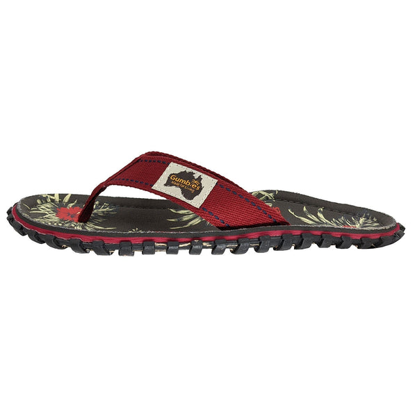 Islander Flip-Flops - Women's - Grey Hibiscus