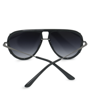 Ivy Luxe - Black Tangle-Free Round Aviator Sunglasses - TRAPSKI