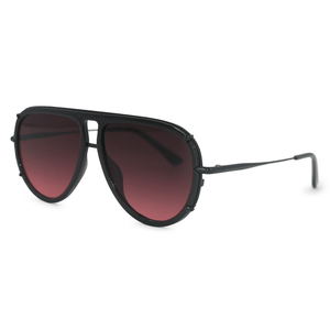 Ivy Luxe - Ruby Tangle-Free Round Aviator Sunglasses - TRAPSKI