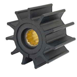 Jabsco Impeller Kit - 12 Blade - Neoprene - 3-" Diameter - Brass Insert - Spline Drive - TRAPSKI