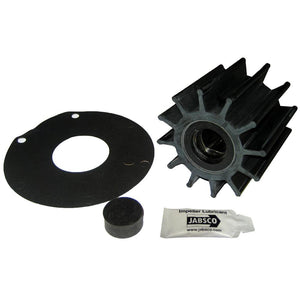 Jabsco Impeller Kit - 12 Blade - Neoprene - 3-" Diameter - Plastic Insert - Double Flat Drive - TRAPSKI