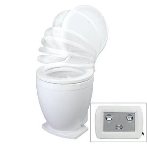 Jabsco Lite Flush Electric 12V Toilet w/Control Panel - TRAPSKI
