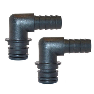 Jabsco Port Kit 90-Degree Elbow 1/2" Hose Fitting - Pair - TRAPSKI
