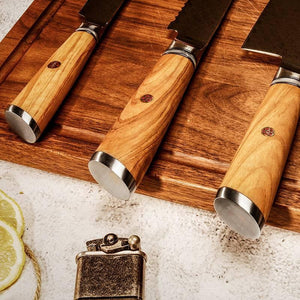 Jasmine Knife Set 5 Piece VG10 Damascus Steel Japanese Professional Chef knife Set. - TRAPSKI