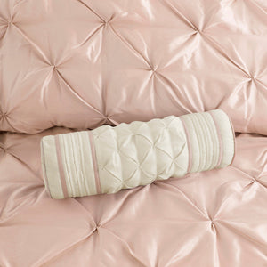 7 Piece Tufted Comforter Set Blush King