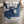 Blue Faux Suede 7 Piece Comforter Set with Coordinated Pillows - California King