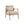 Cane Back Upholstered Accent Chair with Upholstered Seat - Natural