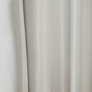 Twist Tab Total Blackout Window Curtain Panel with Thermal Lining - White