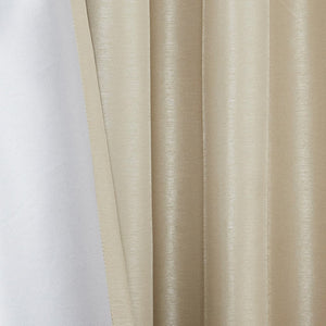 Twist Tab Total Blackout Window Curtain Panel with Thermal Lining - Champagne