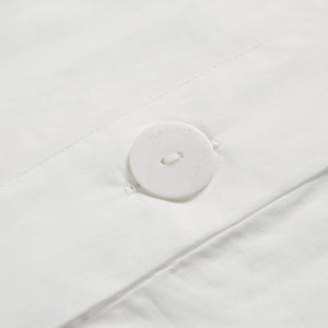 White King Duvet Cover Mini Set with Seashell Embroidery