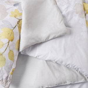 Yellow King Comforter Set with Bed Sheets - Botanical Design