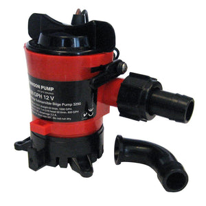 Johnson Pump 1000 GPH Bilge Pump 3/4" 12V Dura Ports - TRAPSKI