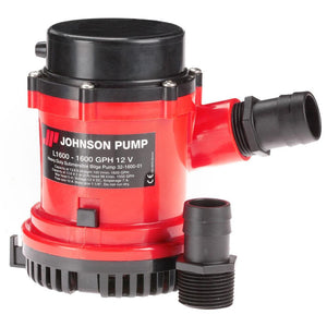 Johnson Pump 1600 GPH Bilge Pump 1-1/8" Hose 12V - TRAPSKI