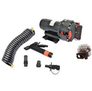 Johnson Pump Aqua Jet 5.2 GPH Washdown Pump Kit w/Hose - 12V - TRAPSKI