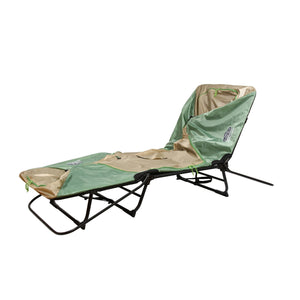 Kamp-Rite Oversize Portable Versatile Cot, Chair, & Tent, Green/Tan (2 Pack)