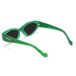 Kat x Money Moves - Green Cateye Sunglasses - TRAPSKI
