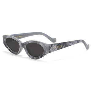 Kat x Money Moves - Grey Cateye Sunglasses - TRAPSKI