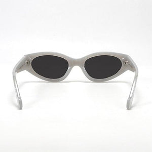 Kat x Money Moves - Silver Cateye Sunglasses - TRAPSKI