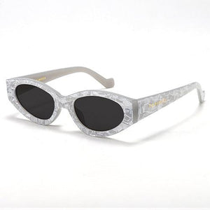 Kat x Money Moves - Silver Cateye Sunglasses - TRAPSKI